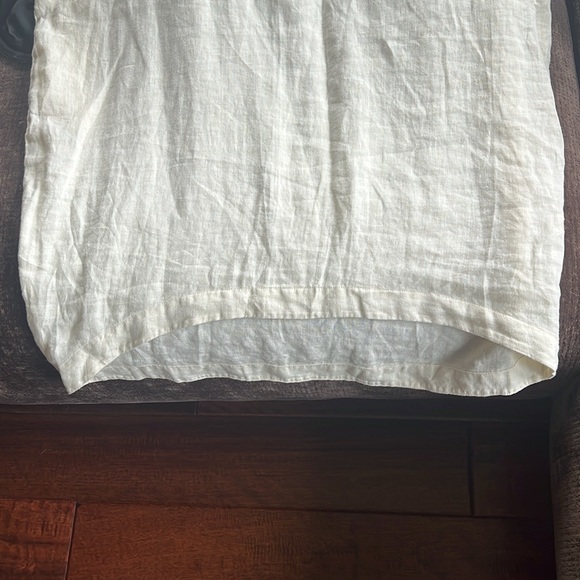 Black Crane Linen Cocoon Dress w pockets - Picture 10 of 12